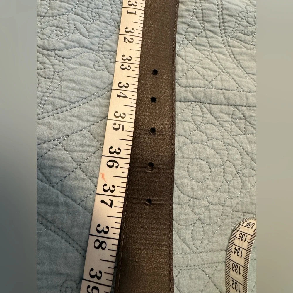 Unisex Italian Navy Leather Belt
